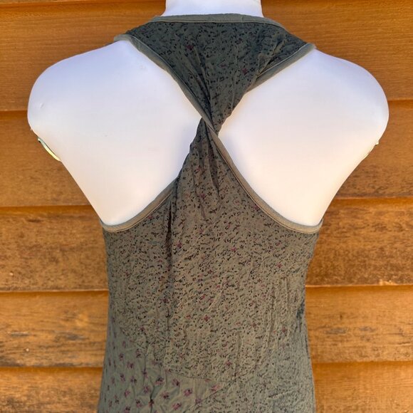 Ella Moss EDFZ10873 Made in USA Rayon Green Maxi Dress Size S - Picture 6 of 10